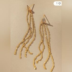NWT: Fringed Earrings By Anthropologie
